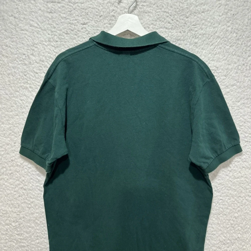 Vintage Ralph Lauren Polo Shirt‎ Men's Size Large Green Short Sleeve Cotton Pony